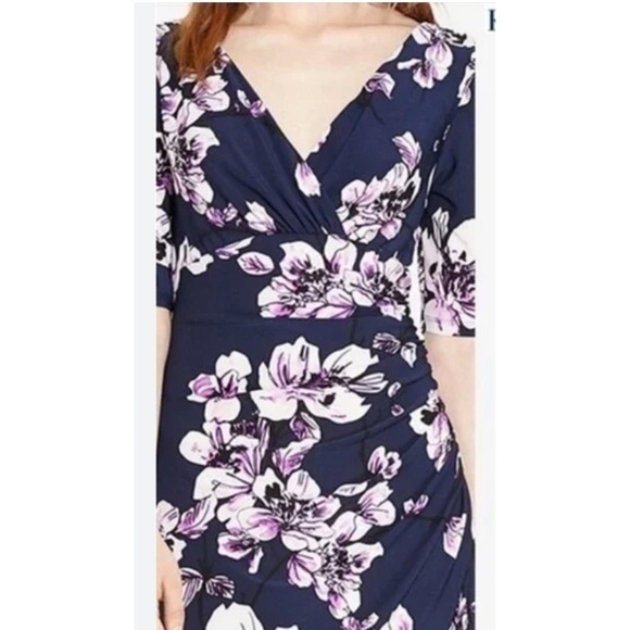 Ralph Lauren Faux Wrap Floral Dress - Picture 2 of 4
